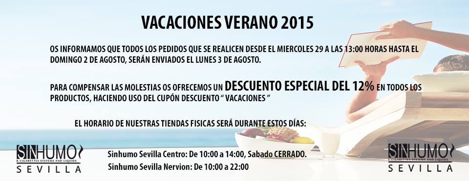Cupon desceunto sinhumo sevilla vacaciones