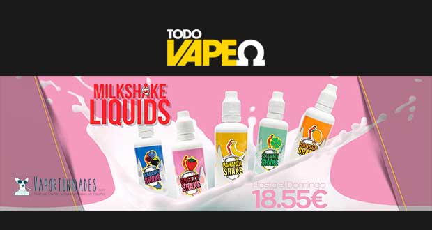 Todovapeo milkshake liquids oferta espana